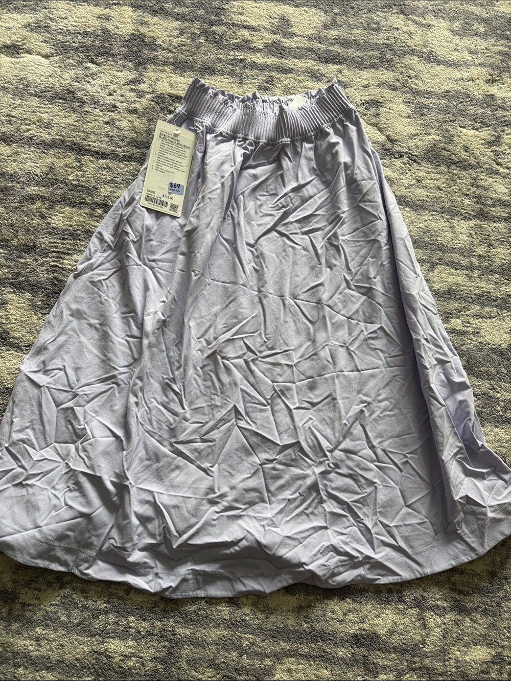 Light purple Elastic-Waist A-Line Women's Skirt